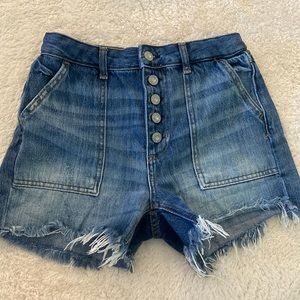 Free People We the Free Jean Shorts 25